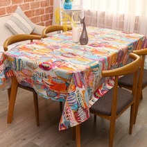 이코디 열대어 테이블 보, 레드, 100 x 140 cm