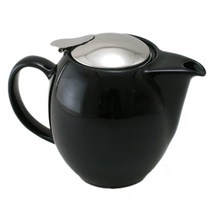 제로재팬 도자기 티포트 1인용 350cc, 블랙, 350ml