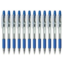 제브라 Z-1(RT) 노크식 유성볼펜 0.7mm, 청색, 12개입