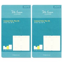 디루소 무일기 플래너 다이어리 2면 1일 리필속지 2p, 64매