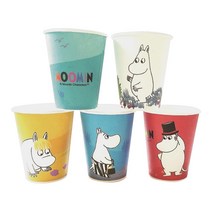 무민 5종 컬러 종이컵 270ml, 100개입, 1박스