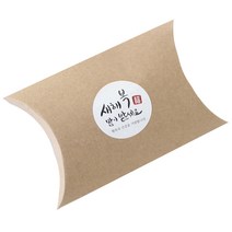 황씨네도시락 반달상자 30p + 새해복스티커 원형캘리30p, 크라프트, 1세트