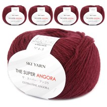 수퍼앙고라 뜨개실 5p, 4번 와인