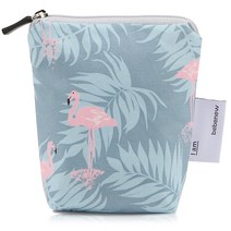 베베뉴 양면방수 어린이집 약 파우치, 플라밍고