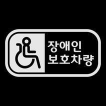 제제데코 초보운전 스티커 픽토 장애인 보호 가로, 반사(밝은은색), 1개