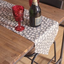 Noland 민들레 테이블 러너, 다크 그레이, 160 x 30 cm