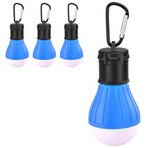 블럭마트 LED 캠핑전등 고리형, 블루, 4개입