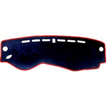 카템 벨벳 논슬립 대쉬보드커버 현대, 아반떼AD(센터 유), 블루 원단 + 레드 테두리