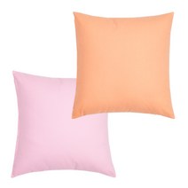 아인하우스 옥스포드 003 쿠션 솜포함 2p, 베이지핑크, 살구색