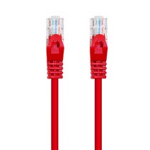 AVIVE 고급형 UTP 3m CAT6 랜선 케이블, RED, 2개입
