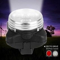 자전거 LED 안전등 레드, 1개