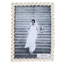 크레디스 진주 데이지 보석액자 57, 은도금 + 펄