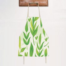 아울리빙 녹색식물 주방 앞치마, D, 1개