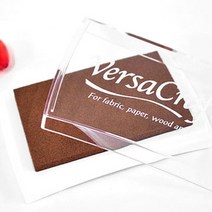 VersaCraft 츠키네코 스탬프 패브릭잉크 대, VK-154 Chocolate, 1개
