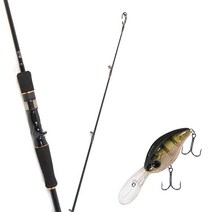 원다 아발론 베이트 632M 루어 낚싯대 + 다미끼 디씨-300 하드 베이트 루어 55mm 305H SUN FISH, 1세트