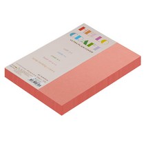 종이문화 친환경색지 레인보우카드 No.25 새몬, A5, 90매