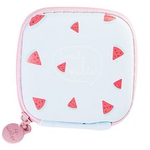 DM 여행용 이어폰 케이블 보관 가방, 수박