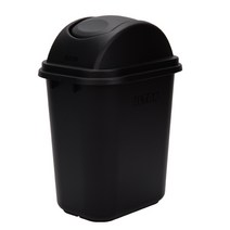 더라이프 스윙 휴지통 30L, 블랙, 1개
