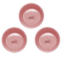 블럭마트 세면 겸용 목욕대야 L사이즈, 핑크, 3개입