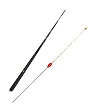 원다 믹스카본 수연 1.9칸 민물 낚싯대 + 나루예 낚시찌 홍한3 2종 세트, 혼합 색상