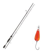 YGF 루어낚싯대 블루포스 스타젠 S63L + 다미끼 메탈지그& 피카스푼 B TYPE 3.5g, 018 HOLO GINGER