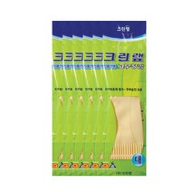 크린랲 고무장갑 식품전용 대 L, 6개, 대 (L)