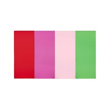 퍼니존 퍼니테라피 레드비비드 시리즈 4 유아폴더매트, 레드 + 핫핑크 + 베이비핑크 + 그린