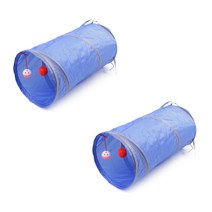 아리코 DrMini 고양이 Fun 접이식 터널, 블루, 2개입