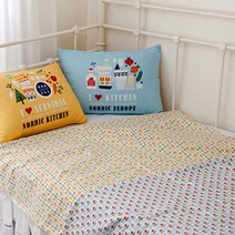 패브릭아트 컷트지 원단 20수 북유럽키친 4p, 혼합 색상