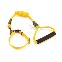 알럽펫 반려견 등산밧줄 고급 목줄 S, 옐로우, 1개