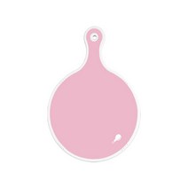 로엠디자인 서빙 도마 보드 원형, 분홍보드, 1개
