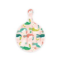 로엠디자인 서빙 도마 보드 원형, 구관조핑크원형, 1개