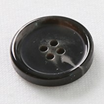 HR빅버튼 MD 단추 23mm, 블랙, 4개입