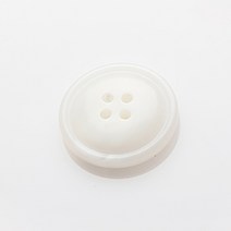HR빅버튼 어라운드 단추 28mm, 화이트, 12개입