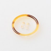 HR빅버튼 보라카이 단추 15mm, 브라운, 4개입