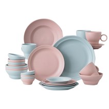 보울보울 볼볼빈티지 4인 홈 한식기세트 24p, 핑크, 블루, 한식기 9종