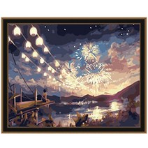 아이러브페인팅 DIY 명화그리기 40 x 50 cm, 불꽃놀이