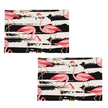 스토어33 썸머 디자인 키친 린넨 테이블매트 2p, J, 44 x 28 cm
