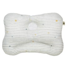 아리베베 3D 메쉬 유아 짱구 베개, 스트라이프