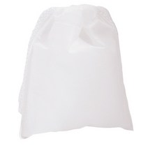 봄91 끈조리개 부직포 주머니 15 x 18 cm, 화이트, 10개입