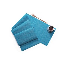 앤티스 주방용품 PVC 절연 테이블 플래그 매트, 블루, 180 x 30 cm