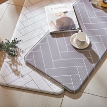 이노하우스 북유럽 디자인 와이드 주방매트 2p, 벨라헤링본
