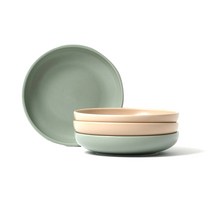 보울보울 레트로라인 디저트볼 그린티라떼 2p + 카라멜베이지 2p, 혼합 색상, 4개입