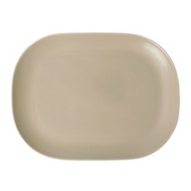 보울보울 레트로라인 오발플레이트, 카라멜베이지, 1개