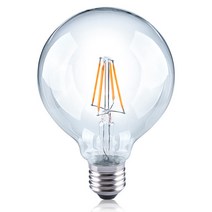 뉴올빔 투명 LED 에디슨 글로브전구 26베이스 SCL G95 6W E26 L827, 전구색