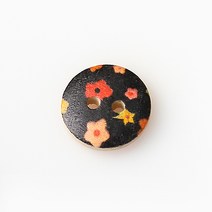 HR빅버튼 마푸투 NO47 단추 15mm, 혼합 색상, 4개입