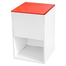 핸즈퍼니쳐 모찌 수납형 펫하우스, 레드 + 화이트