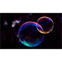 유브이디에스 아트보드 주방시트지 레인보우 방울 방울, 1개