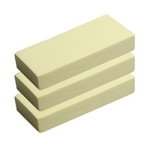 앤티스 직사각형 컬러풀 세차 스폰지, 3개입, 옐로우