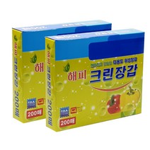 해피크린 위생장갑 200매, 2개